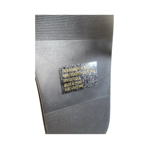 NWT Torrid Tie Ankle Strappy Flatform Sandals Black Size 8.5 Extra Wide Width - Picture 11 of 12